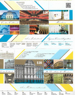 ARGENTINA 2015 POST PALACE BUILDING CULTURAL CENTER KIRCHNER 2 SOUV. SHEETS MNH - Neufs