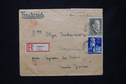 POLOGNE / ALLEMAGNE - Enveloppe En Recommandé De Lublin Pour La France En 1943 Avec Contrôle Postal  - L 77101 - Governo Generale