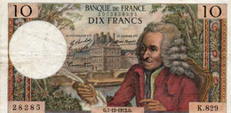 FRANCIA 10 FRANCS 1972.G.   P-147 - 10 F 1963-1973 ''Voltaire''