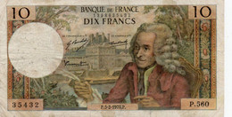 FRANCIA 10 FRANCS 1970.P.   P-147 - 10 F 1963-1973 ''Voltaire''