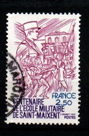 France 1981  YT 2140 Centenaire De L'école Militaire De Saint Maixent Militaria Armée - Autres & Non Classés