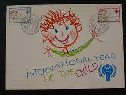 Carte Maximum Card Année Internationale De L'enfant International Year Of Child Nations Unies United Nations 1979 - Maximum Cards