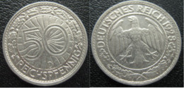 50 Pf -1928 D - 50 Rentenpfennig & 50 Reichspfennig