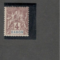 GABON....1904: Yvert18 Mlh* - Autres & Non Classés