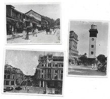 COLOMBO JANVIER 1946 RUE QUARTIER INDIGENE PHARE SRI LANKA - LOT DE 3 PHOTOS - Orte