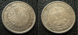 50 Pf - 1928. A - 50 Reichspfennig