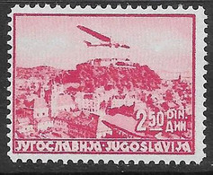 Yugoslavia 1937 MNH Airmail Issue 2,50Din Perforation 11 1/2 X 12 1/2 - Unused Stamps