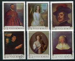 ROMANIA 1969 Paintings: Portraits  Used.  Michel 2796-801 - Gebraucht