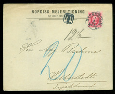 TAXE * PORT BELAST * POSTSTUK Uit 1897 Van STOCKHOLM Naar HALBERSTADT Te TYSKLAND  (11.850p) - ... - 1855 Voorfilatelie