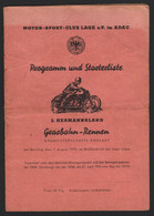 Grasbahnrennen Mühlenbrink B. Lage-Lippe 1955 , Motorradrennen , Programmheft / Programm / Rennprogramm !!! - Motos