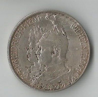 ALLEMAGNE 2 MARK 1901 ARGENT - 2, 3 & 5 Mark Argent