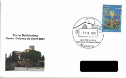 SPAIN. POSTMARK BALLDOVINA TOWER. SANTA COLOMA DE GRAMENET. 2020 - Sonstige & Ohne Zuordnung