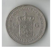 PAYS - BAS  1/4 GULDEN 1922  ARGENT - 1/2 Florín Holandés (Gulden)