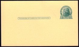 USA United States 1914 / Thomas Jefferson, 3rd U.S. President / Card, Postal Stationery 1 C / Mint, Unused - Andere & Zonder Classificatie