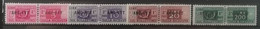Trieste Zone A 1949-54 / Yvert Colis Postaux N°13-14 + 15 + 16B / * - Paquetes Postales/consigna
