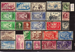 Ireland 1937-1948 Lot Of Commemorative Stamps Including Key Values Mi 66, 68, 86-88, 97, 99, 101-103 Used O - Autres & Non Classés