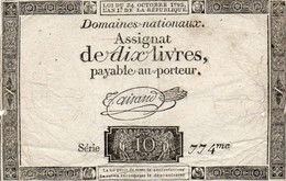 FRANCIA 10 LIVRES 1792  P-A66 - ...-1889 Francs Im 19. Jh.