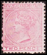 1875. New Zealand.  Victoria TWO PENCE.  NEW ZEALAND POSTAGE. Hinged. (MICHEL 53) - JF410318 - Ongebruikt