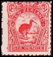 1899. New Zealand.  Landscapes And Birds SIX PENCE  Perf. 11. Hinged. (MICHEL 85) - JF410347 - Nuevos