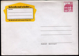 Germany / Schreib Mal Wieder, Write Again / Postal Stationery 60 Pf Castle Rheydt - Enveloppes - Neuves