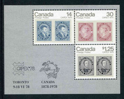 BF** De 1978 Du CANADA Gommé De 3 Timbres "CAPEX'78 Exposition Philatélique Internationale à Toronto" - Blocs-feuillets