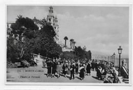 MONTE CARLO - N° 772 - THEATRE ET TERRASSES - FORMAT CPA NON VOYAGEE - Operahuis & Theater