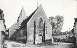 37 - Indre Et Loire - GENILLE - Place De L'Eglise - Nord Ouest - Xi XIV Siècle - Hôtel De La Place  Noces Festins - - Genillé