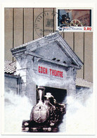 Carte Souvenir - Cachet Temporaire "1er Siècle De Cinéma - 14 Janvier 1985 - LA CIOTAT" (Eden Théâtre) - Gedenkstempel