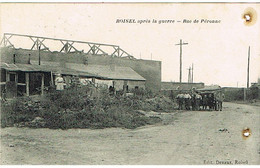 ROISEL APRES LA GUERRE RUE DE PERONNE PERFORATIONS D'ARCHIVAGE - Roisel