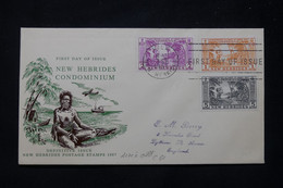 NOUVELLE HÉBRIDES - Enveloppe FDC En 1957 - Noix De Coco - L 77130 - FDC
