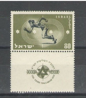 ISRAELE 1950 GIOCHI SPORTIVI 3° MACCABIADE ** MNH - Nuovi (con Tab)