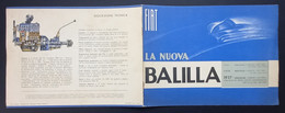 00059 "FIAT - LA NUOVA BALILLA" OPUSCOLO ILLUSTR. PUBBL. ORIG. - KFZ