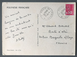 France Becquet N°1664 Sur CP - TAD POSTE AUX ARMEES 21.6.1974 (Polynésie) - (C2712) - 1961-....