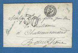 BOUCHES DU RHONE MARSEILLE TAXE 30 DIRECTION DES DOUANES 1880 - 1849-1876: Klassieke Periode