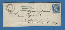 BOUCHES DU RHONE MARIGNANE N°29 Obl GC 2219 En 1865 - 1849-1876: Klassik