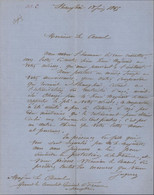 Arrestation Commissionnaire Chinois Travaillant Pour Européens Shanghai 18 6 1865 Pour Consul De France Rançon - ...-1878 Voorfilatelie