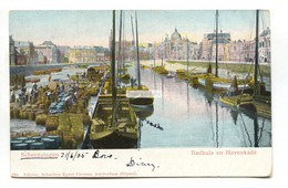 Scheveningen - Badhuis En Havenkade - 1905 Used Netherlands Postcard - Scheveningen