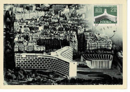 CARTE MAXIMUM POLOGNE 1958 UNESCO - Maximum Cards