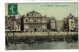 CPA-Carte Postale France-Le Havre Musée Et Rue De Paris  VM23802 - Square Saint-Roch