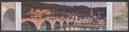 !a! GERMANY 2013 Mi. 3028-3029 MNH Horiz. Se-tenant PAIR W/ Right & Left Margins (c) -Townview Of Heidelberg - Ungebraucht