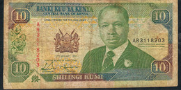 KENYA P24d 10 SHILLINGS 1992   #AR     FINE  NO P.h. - Kenya