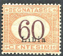 LIBIA 1925 SEGNATASSE 60 CENT. ** MNH - Libyen