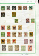 Madagascar - Lot  9 Divers  Timbres Ob -  Majorité Des Timbres Sont Plus Ou Moins Collés  Sur La Page - Other & Unclassified