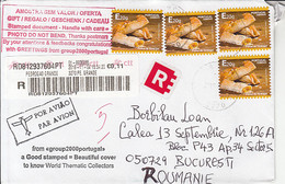 91845- FOOD, PASTRY STAMP ON REGISTERED COVER, 2019, PORTUGAL - Covers & Documents