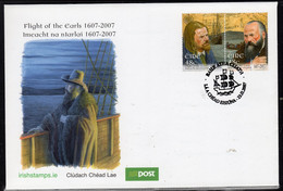 Ireland 2007 Flight Of The Earls Set Of 2 On FDC, SG 1831/2 - FDC