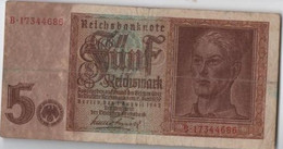 Billet De FUNF  MARK    1-8-1942 - 5 Reichsmark