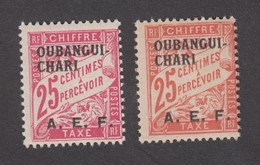 Colonies Françaises -Timbres Neufs ** Oubangui - Variété De Couleur Du Taxe N°4 - Orange - Nuevos