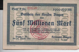 Billet De  5 000 000  MARK    16-8-1923 - Non Classificati