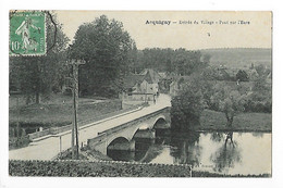 ACQUIGNY  (cpa 27)  Entrée Du Village - Pont Sur L'Eure   -  L 1 - Acquigny