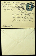 1944	GB	Mail Envelope	US ARMY APO 2.5d KGVI PS IN NEW YORK, USA - Sin Clasificación